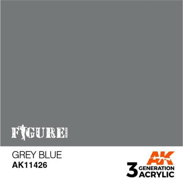 AK Interactive AK11426 Figure Series Grey Blue Acrylic Paint 17ml 3rd Generation